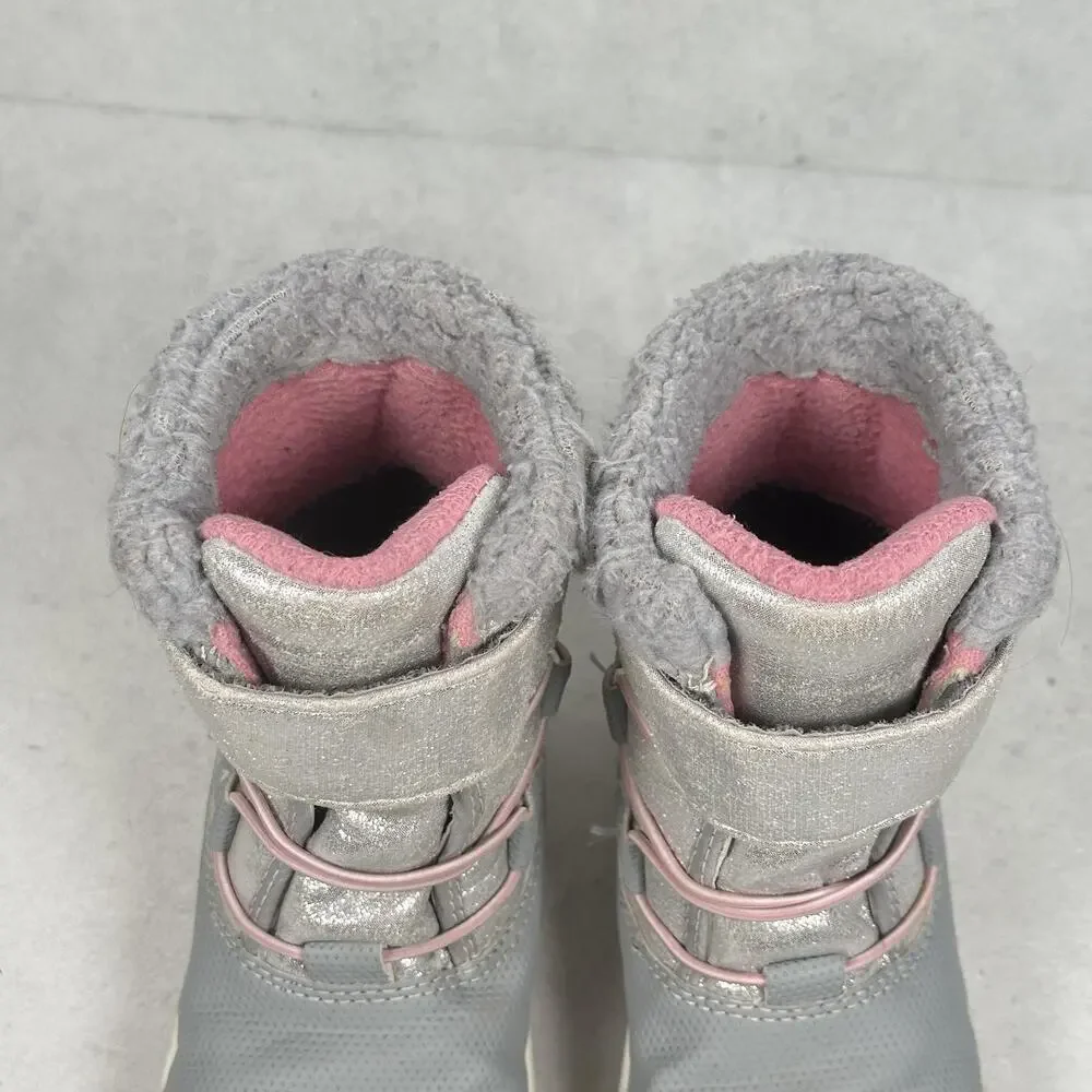 See Kai Run Boots Girls Size 10 Gray Silver Thinsulate Insulated Water Resistant